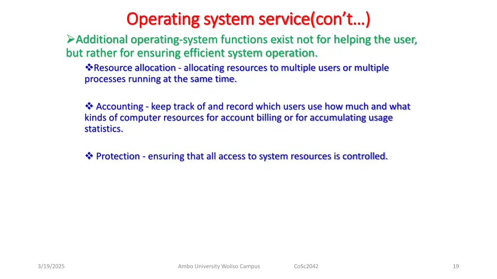 operating system service operating system service