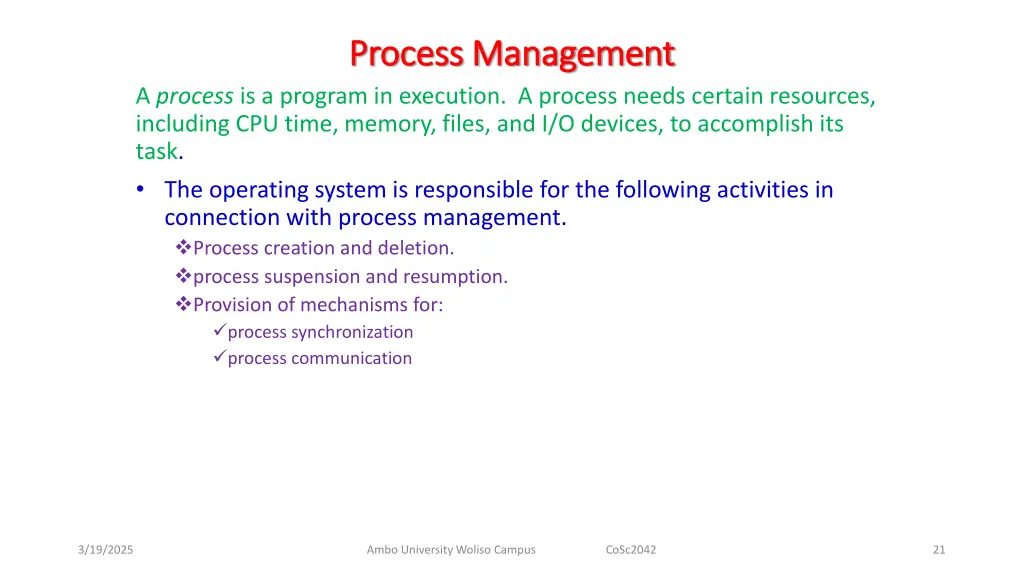 process management process management