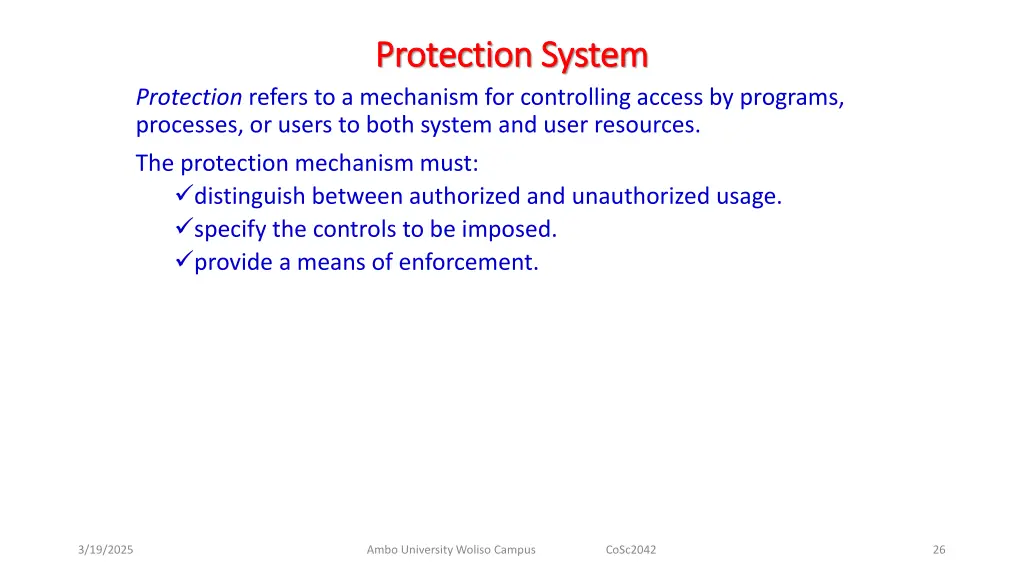 protection system protection system