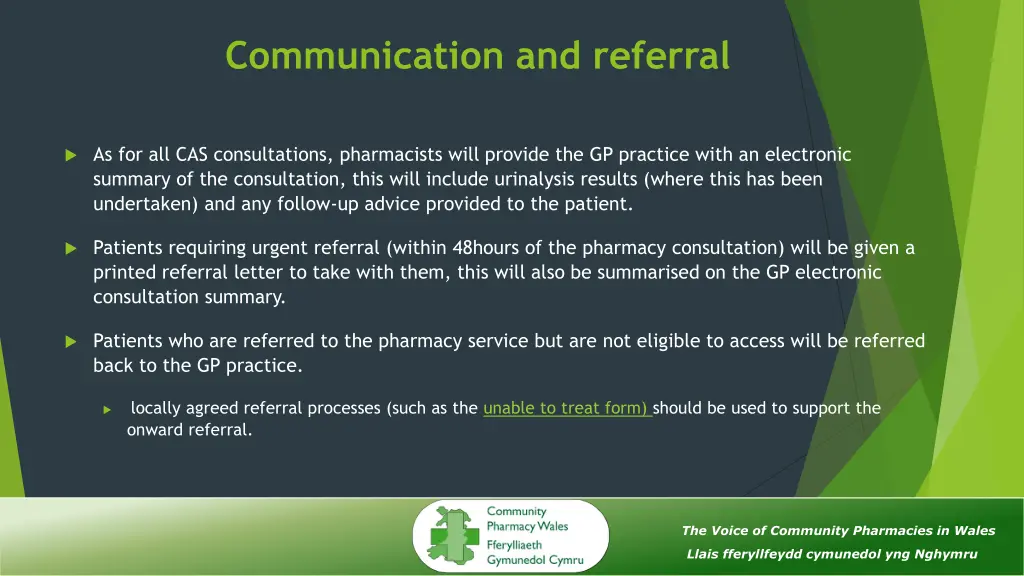 communication and referral