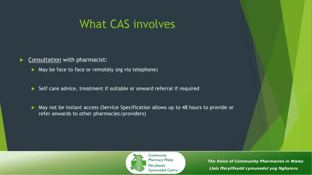 what cas involves