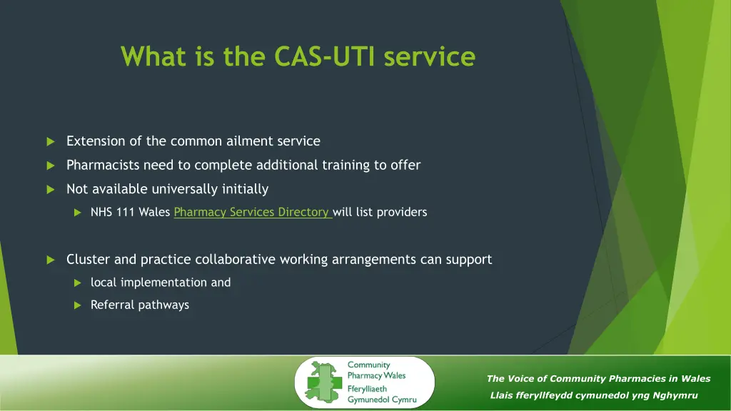 what is the cas uti service