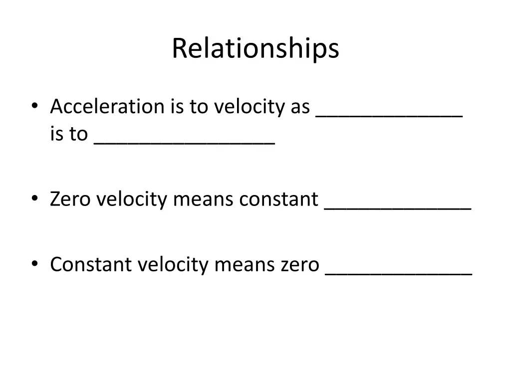 relationships