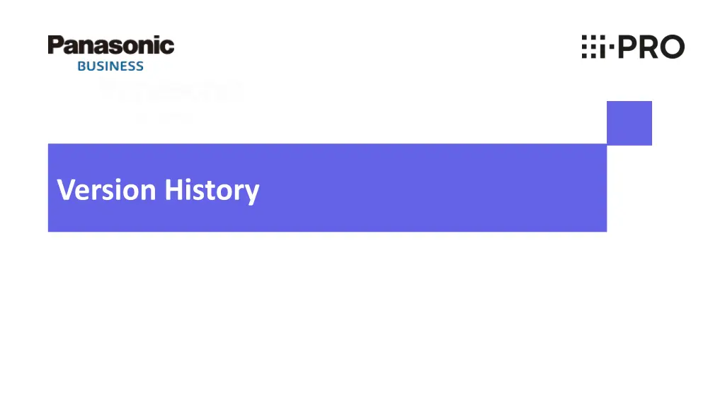 version history