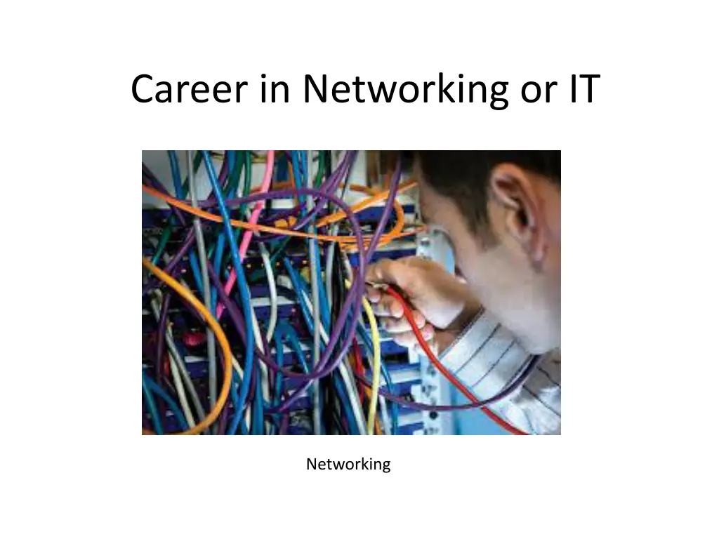 career in networking or it 10