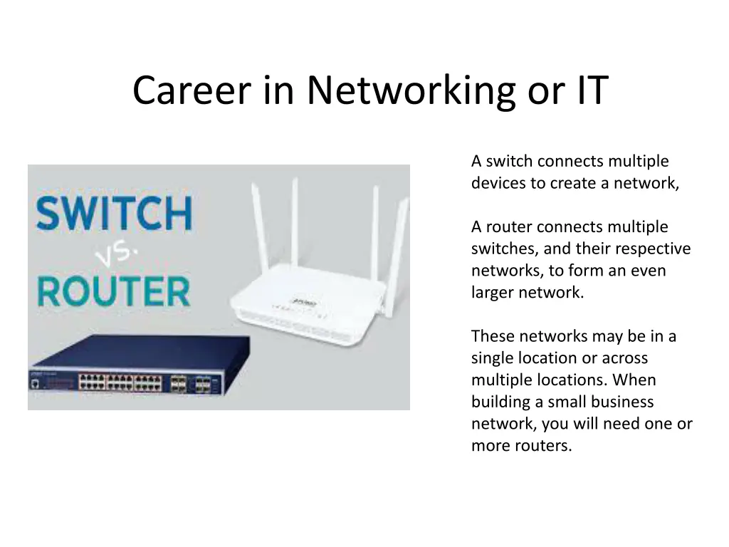 career in networking or it 11