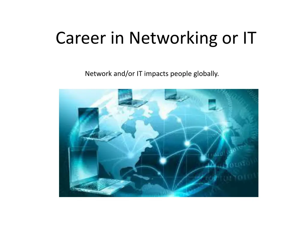 career in networking or it 3