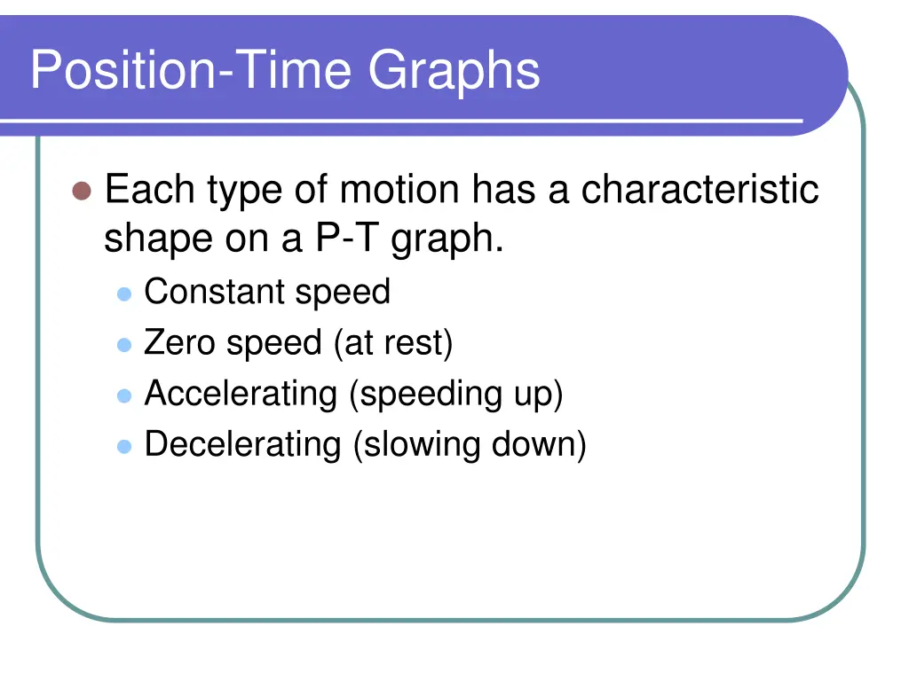 position time graphs 2