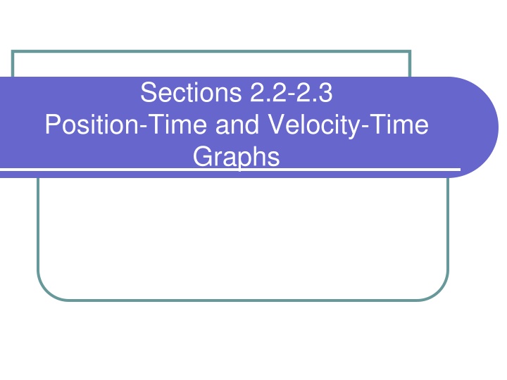sections 2 2 2 3 position time and velocity time