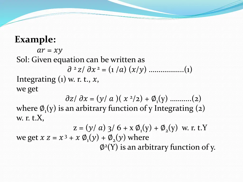 example sol given equation can be written