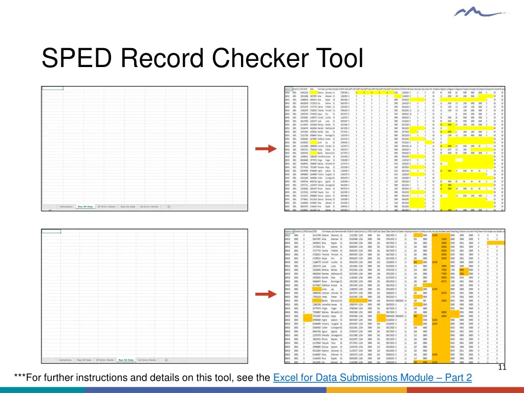 sped record checker tool