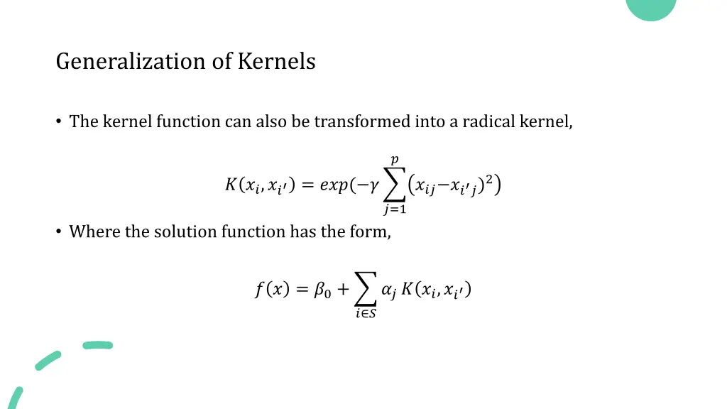 generalization of kernels 1