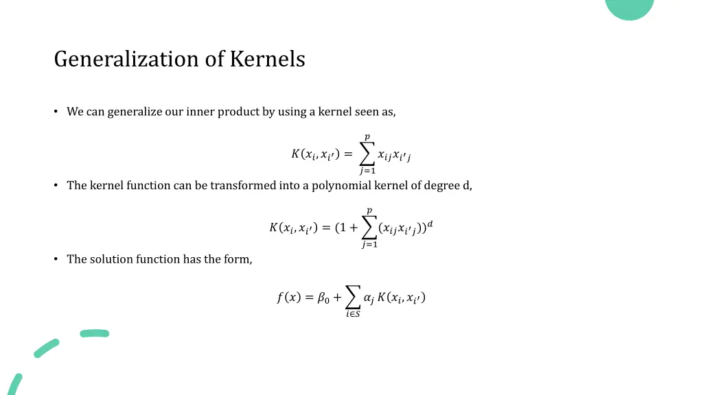 generalization of kernels