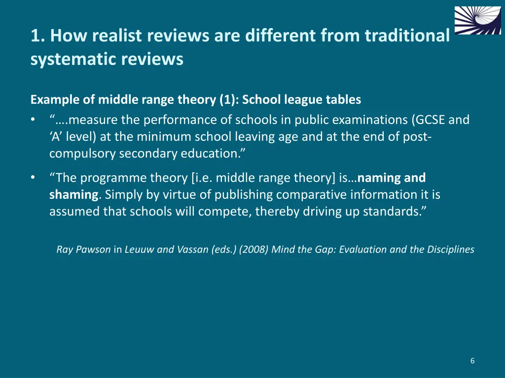 1 how realist reviews are different from 3