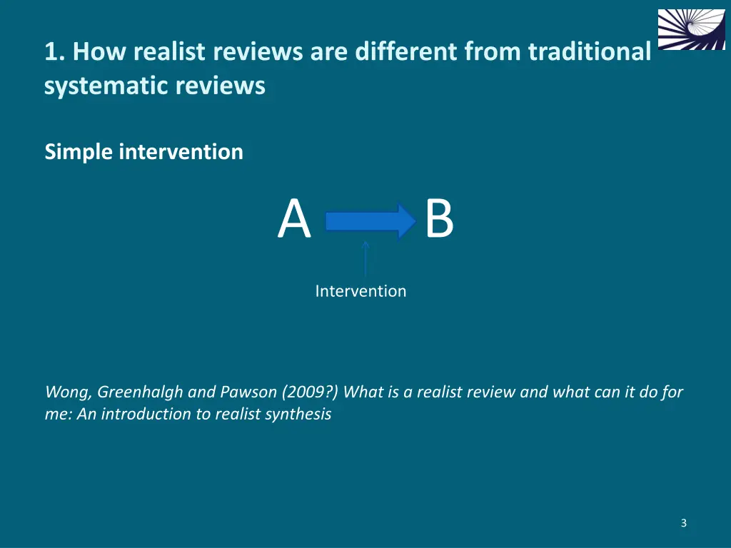 1 how realist reviews are different from