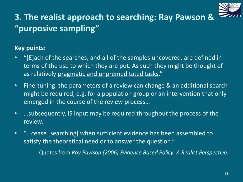3 the realist approach to searching ray pawson 1