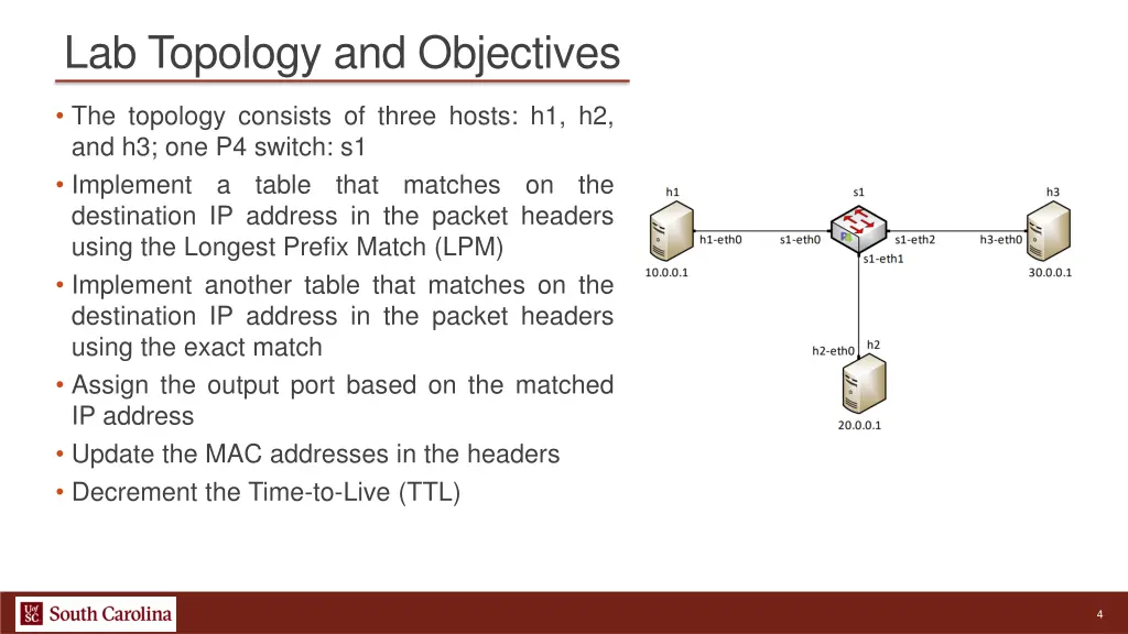 lab topology and objectives