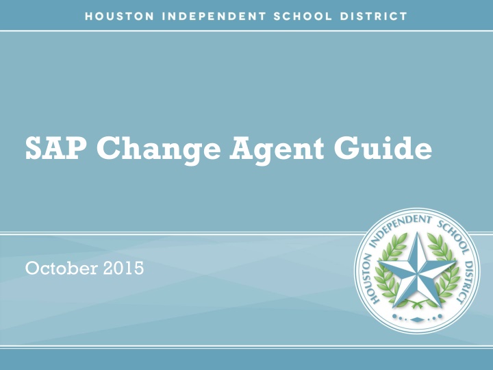 sap change agent guide
