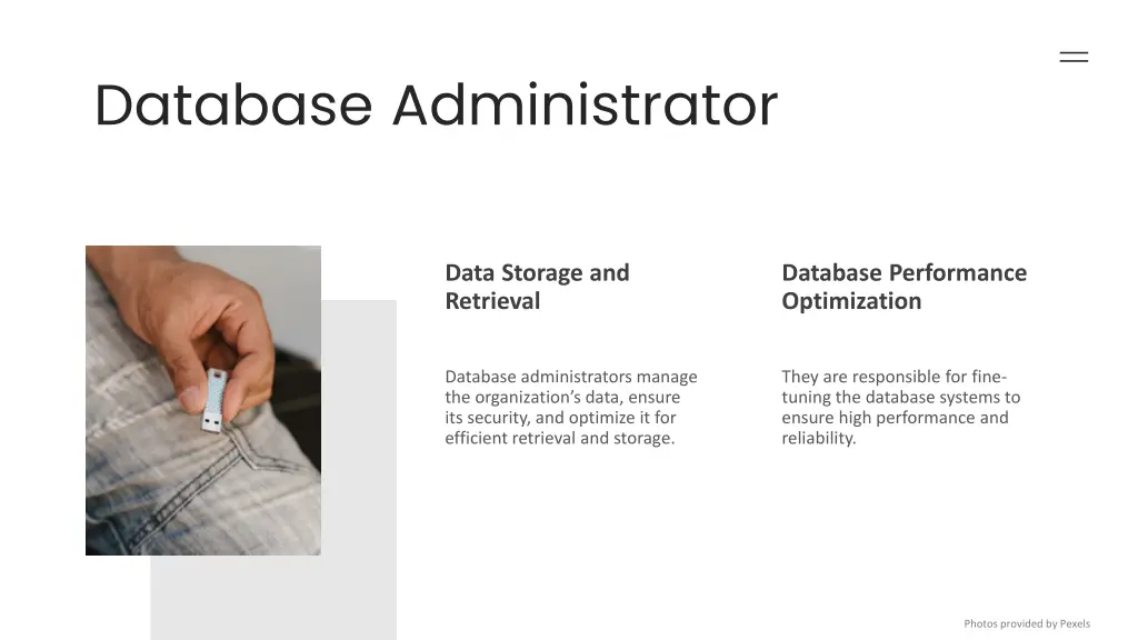 database administrator