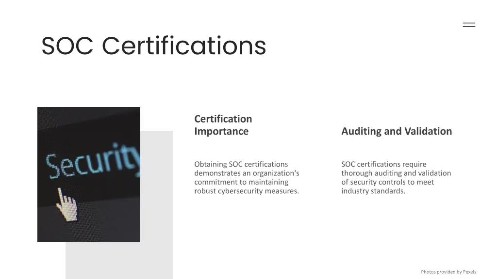 soc certifications