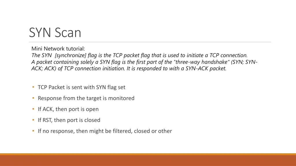 syn scan