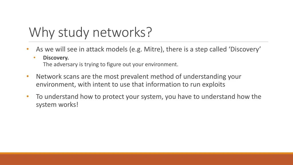 why study networks