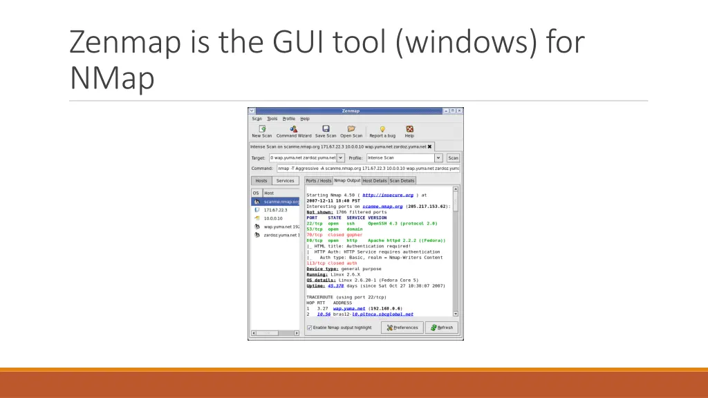 zenmap is the gui tool windows for nmap