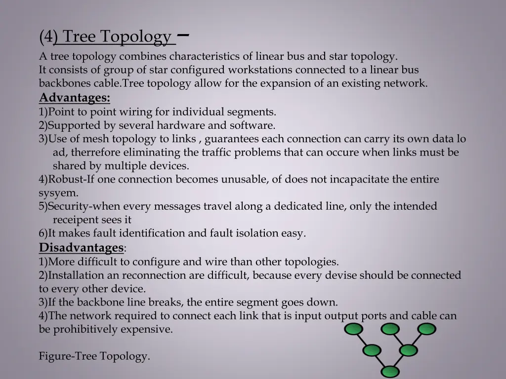 4 tree topology a tree topology combines