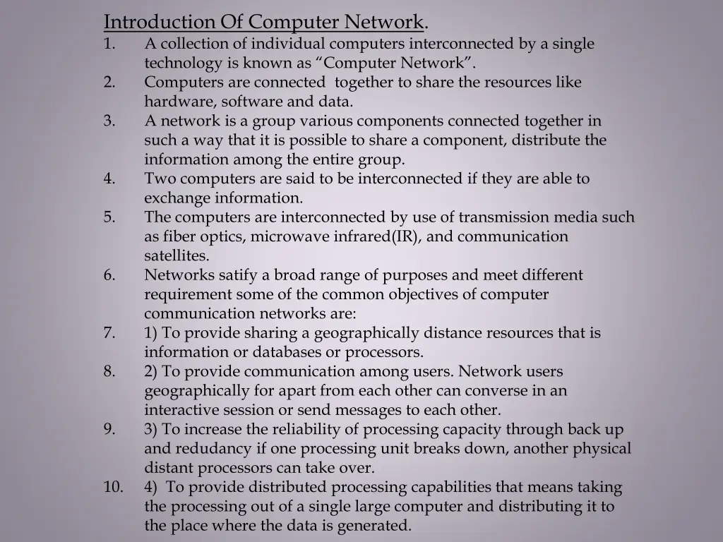 introduction of computer network 1 a collection