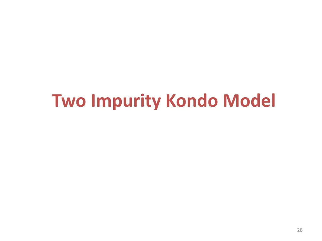 two impurity kondo model