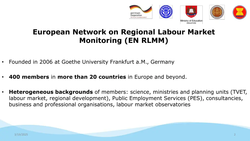 european network on regional labour market