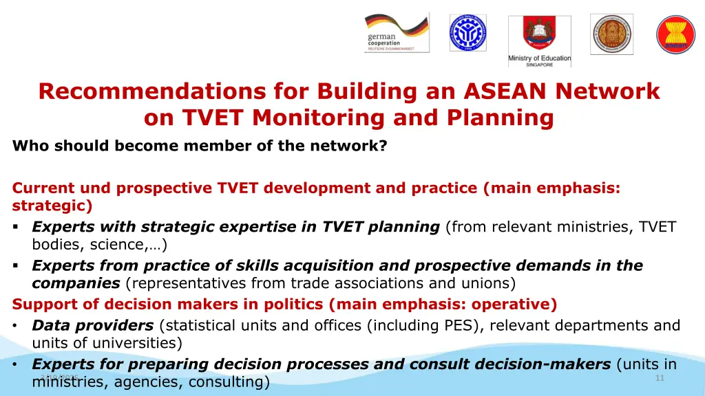 recommendations for building an asean network 2