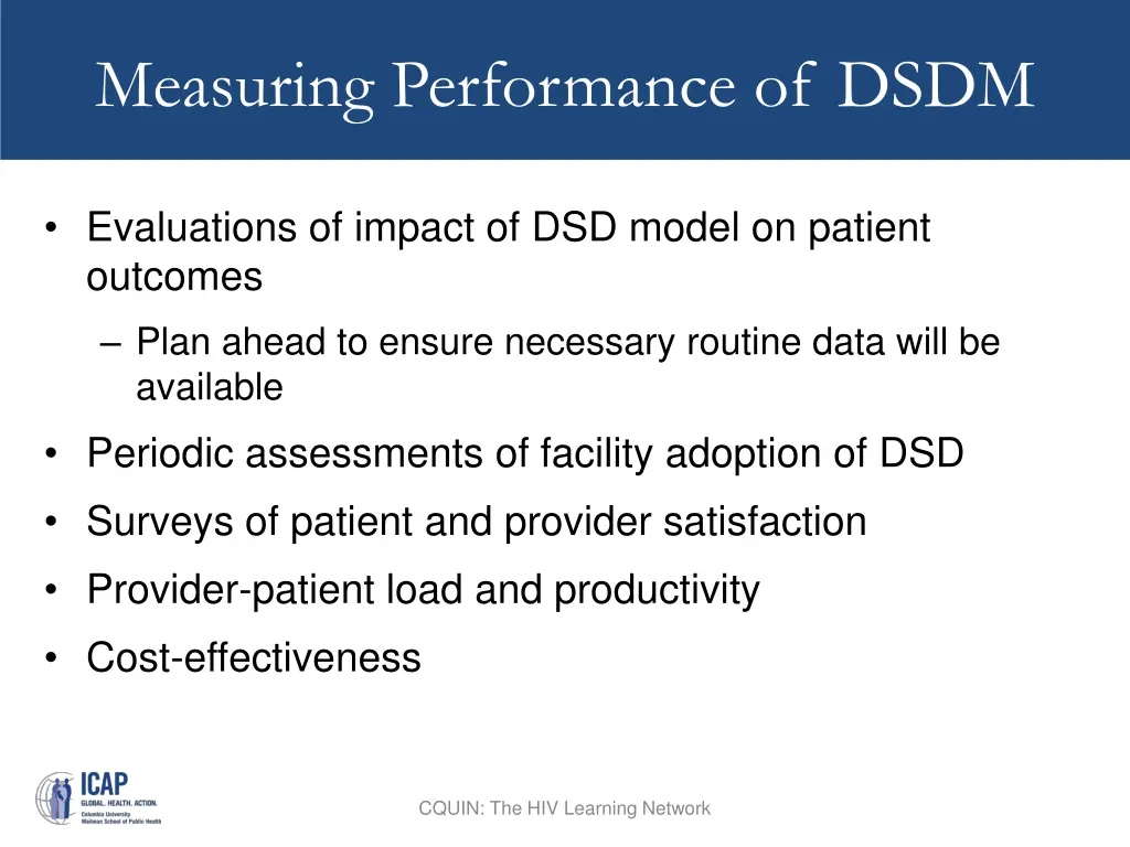 measuring impact measuring performance of dsdm
