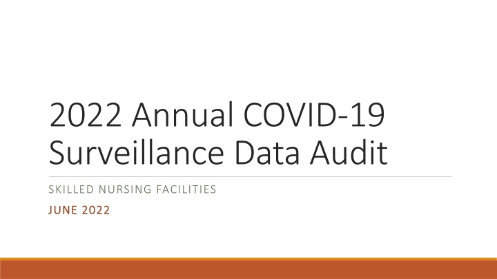 2022 annual covid 19 surveillance data audit