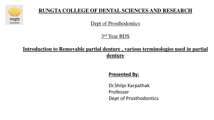rungta college of dental sciences and research