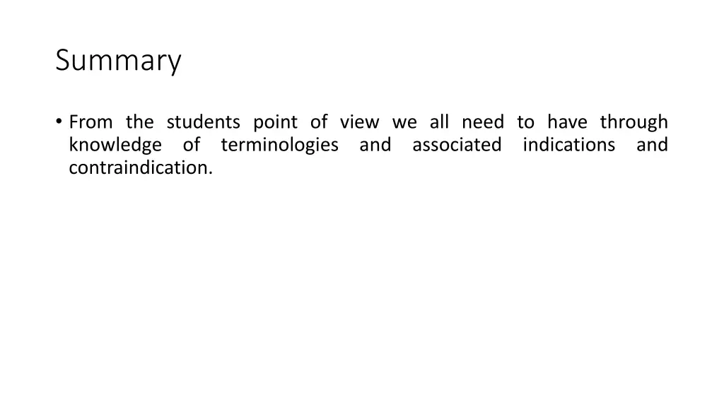 summary