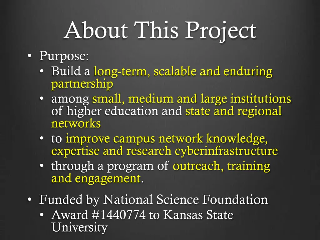 about this project purpose build a long term
