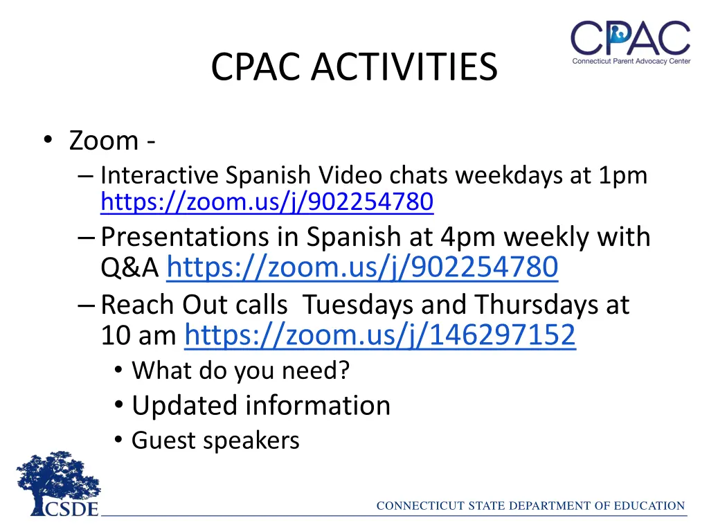 cpac activities 1