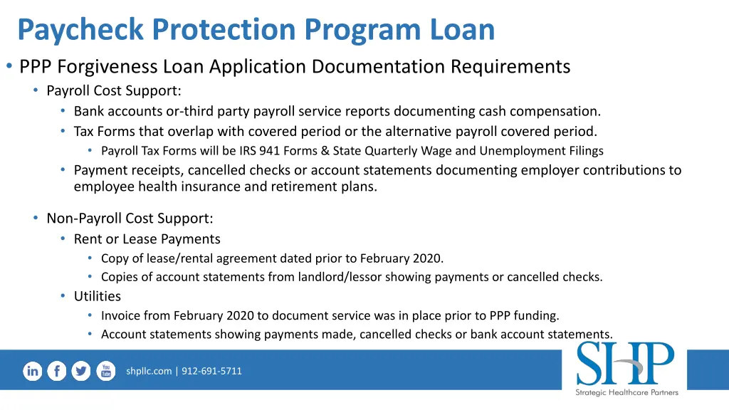 paycheck protection program loan ppp forgiveness 1