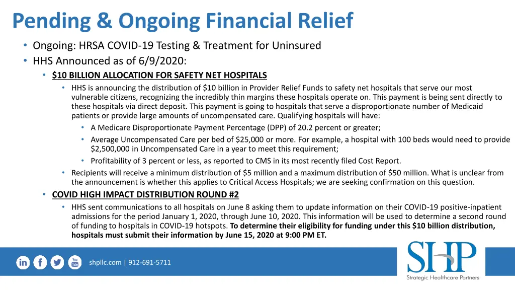 pending ongoing financial relief ongoing hrsa