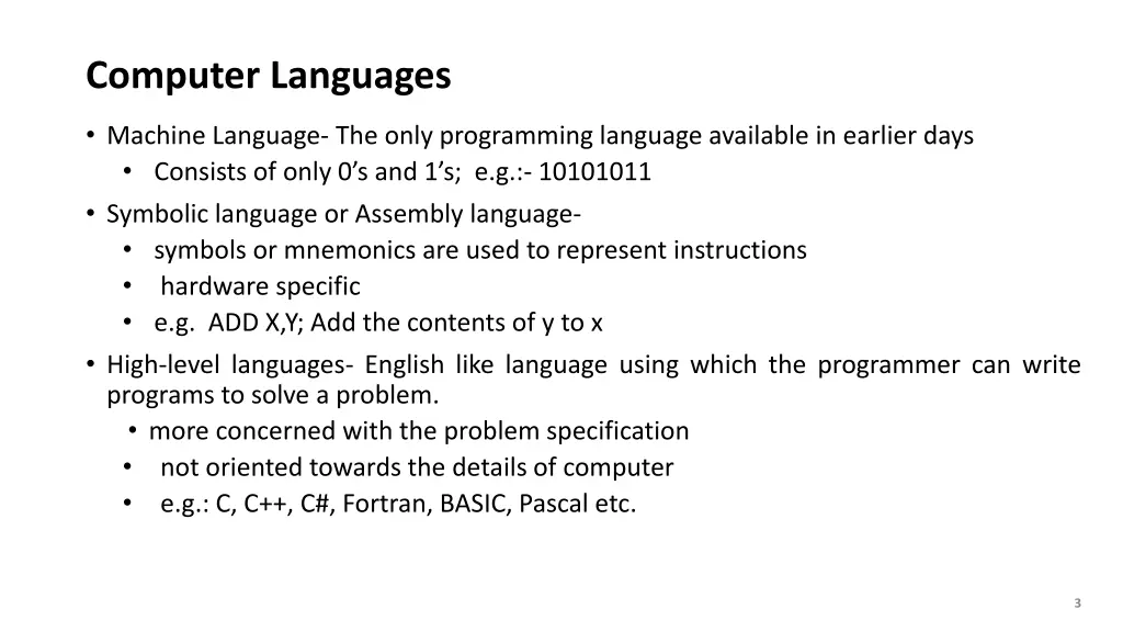 computer languages 1