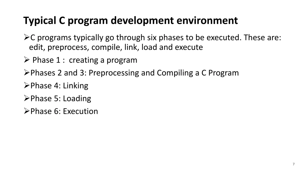 typical c program development environment 1