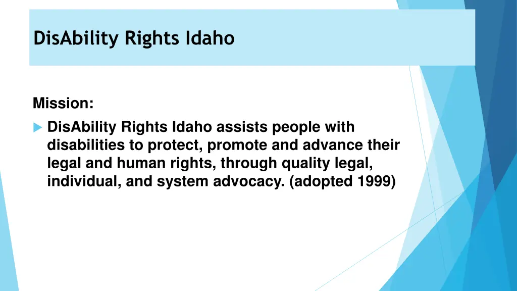 disability rights idaho