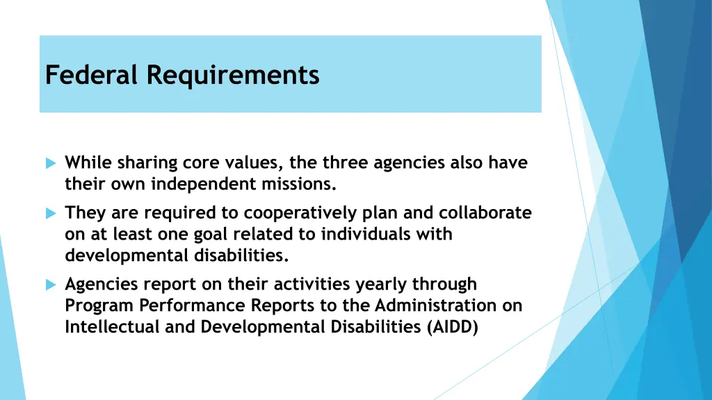 federal requirements 1