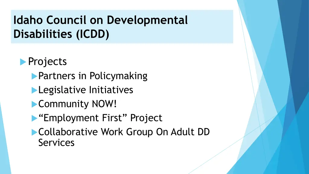 idaho council on developmental disabilities icdd 3