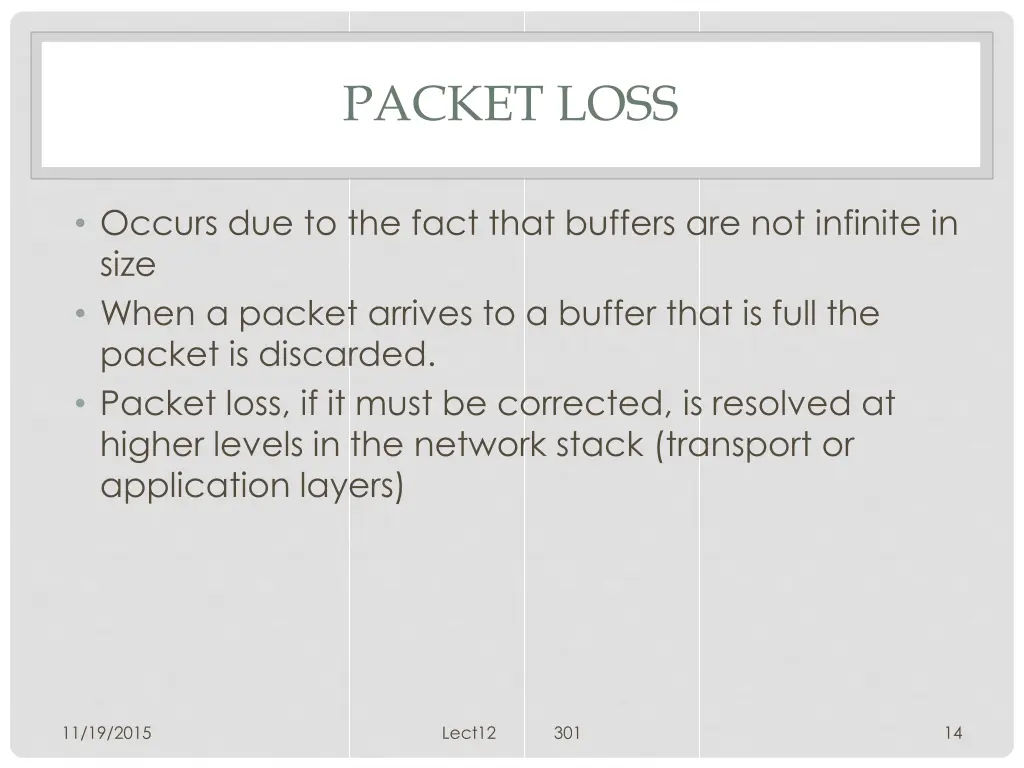 packet loss