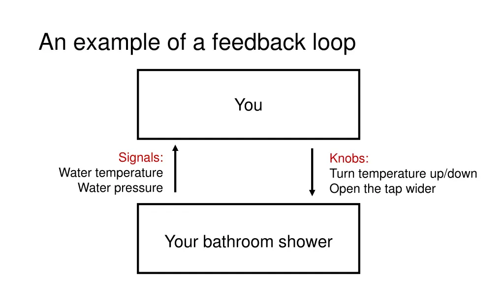 an example of a feedback loop