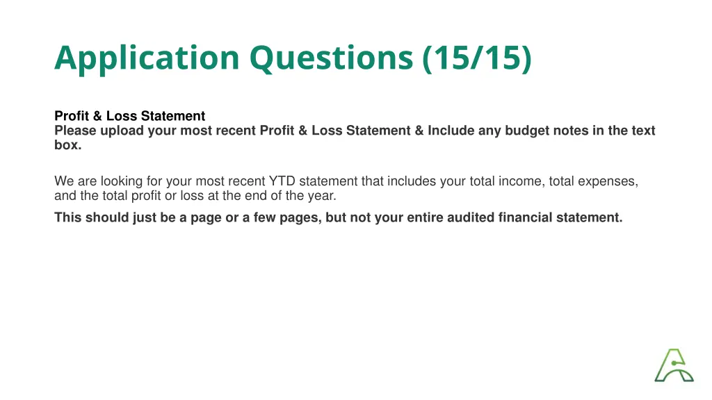application questions 15 15