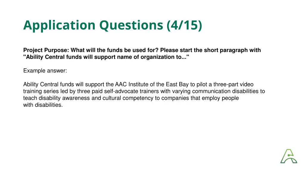 application questions 4 15