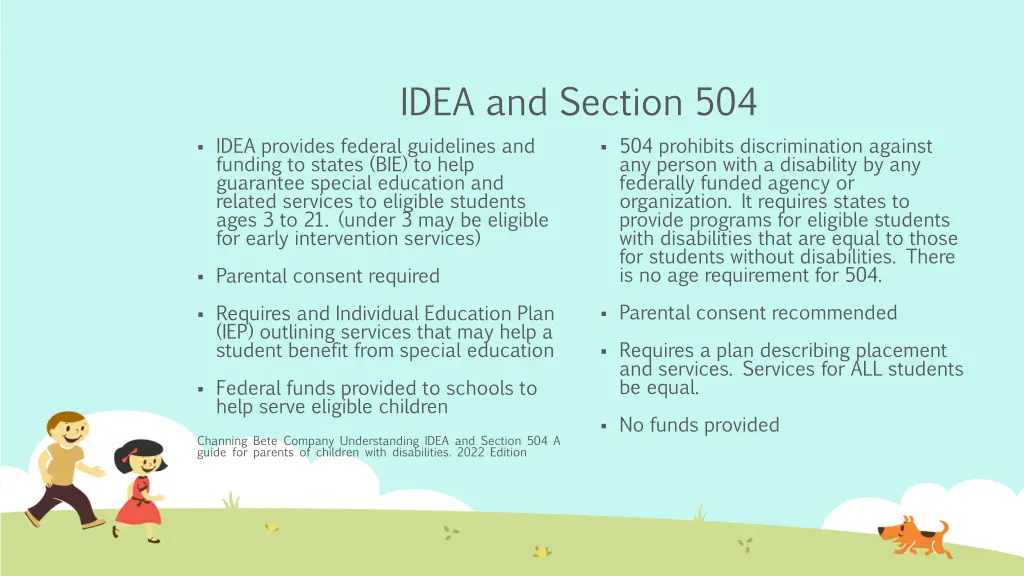 idea and section 504